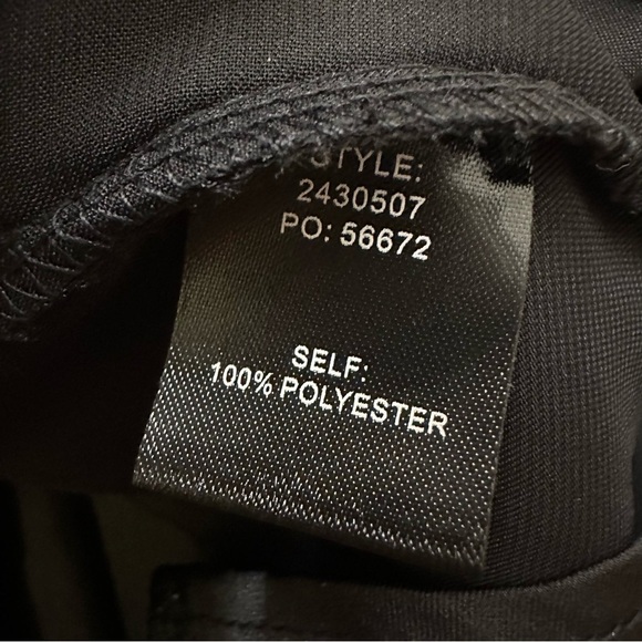 Current Air Black Long Sleeve Blouse with Textured Star Detail - Picture 9 of 9